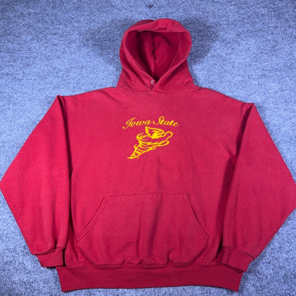 Jerzees Iowa State Cyclones Youth XL Red NuBlend Fleece Hoodie Sweatshirt